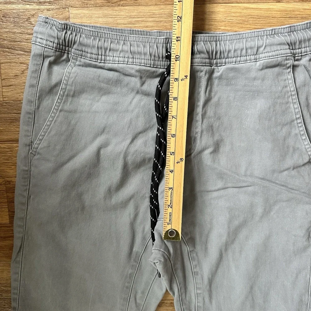 Charles and a Half Mens Twill Joggers‎ Size M Gray Streetwear Casual Drawstring